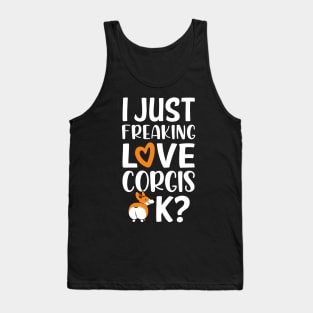 Love Corgis Tank Top